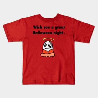 Wish you a great Halloween night Halloween shirts for women, men and children. Sticker Kids T-Shirt